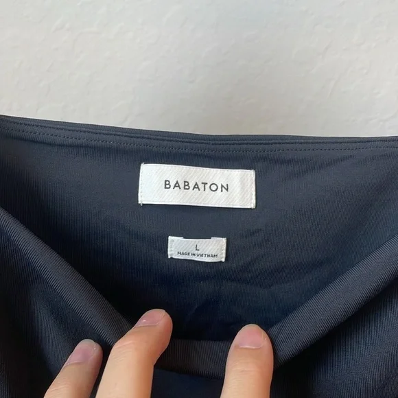 Aritzia Babaton Contour Squareneck Longsleeve Black - Picture 6 of 10